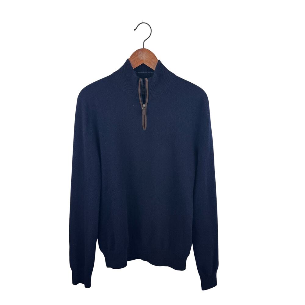 Bloomingdale's Cashmere 1/4 Zip Sweater